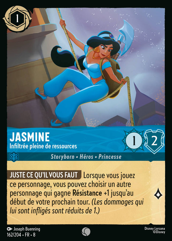 162/204 - Jasmine - Infiltrée pleine de ressources — Carte Disney Lorcana Le Règne de Jafar 162/204