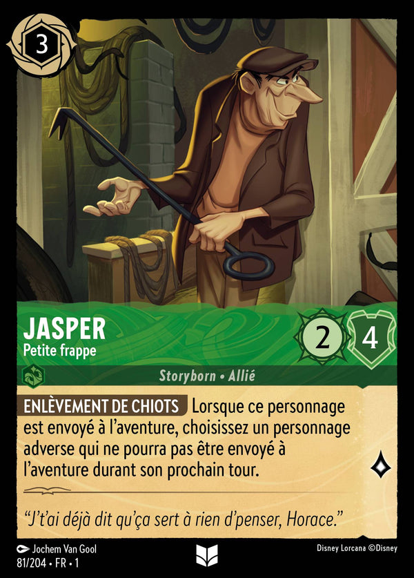 Jasper - Petite frappe — Carte Disney Lorcana 81 Premier Chapitre