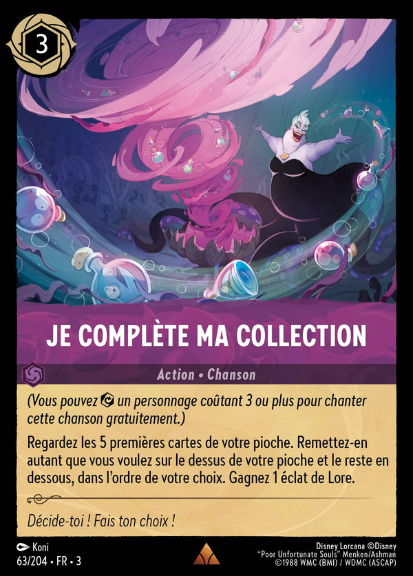 063/204 - Je complète ma collection — Carte Disney Lorcana Les Terres d'Encres 63/204