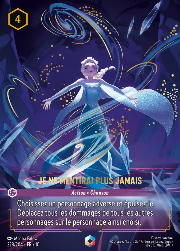 Je ne mentirai plus jamais — Carte Disney Lorcana 228 Lueurs dans les Profondeurs