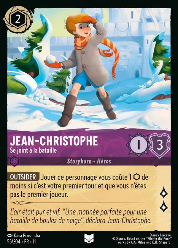 055/204 - Jean-Christophe - Se joint à la bataille — Carte Disney Lorcana Givresort 55/204