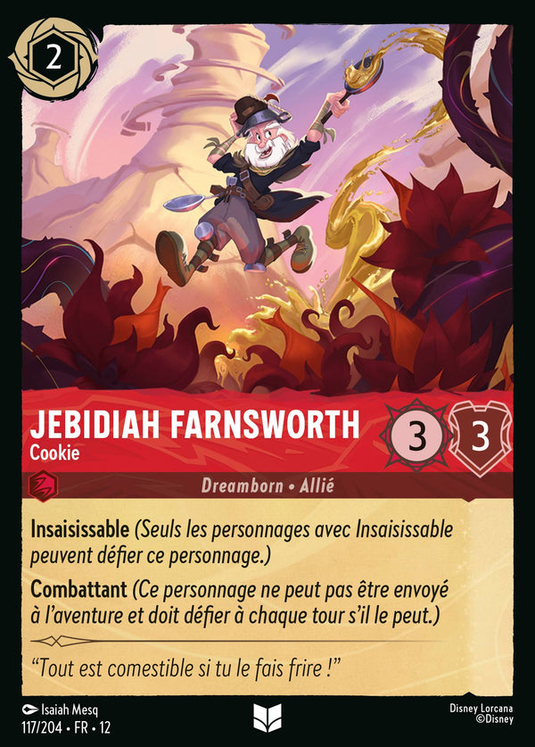 117/204 - Jebidiah Farnsworth - Cookie — Carte Disney Lorcana Contrées Inconnues 117/204