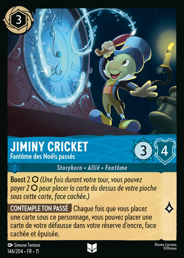 146/204 - Jiminy Cricket - Fantôme des Noëls passés — Carte Disney Lorcana Givresort 146/204