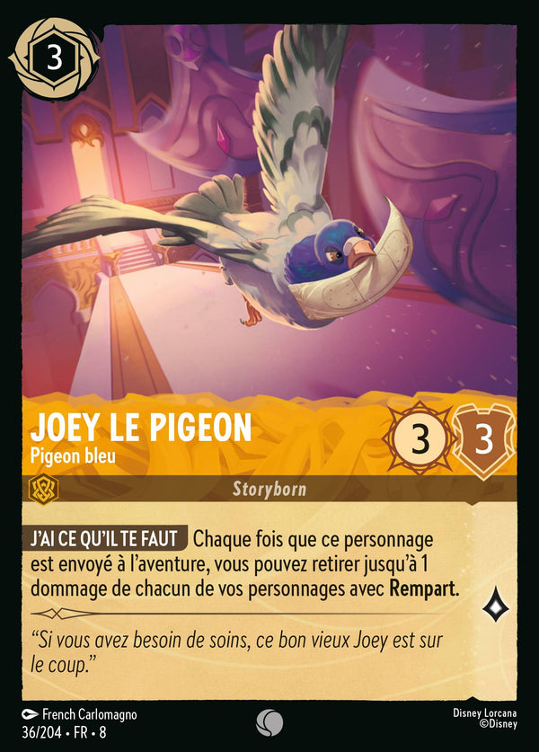 036/204 - Joey le pigeon - Pigeon bleu — Carte Disney Lorcana Le Règne de Jafar 36/204