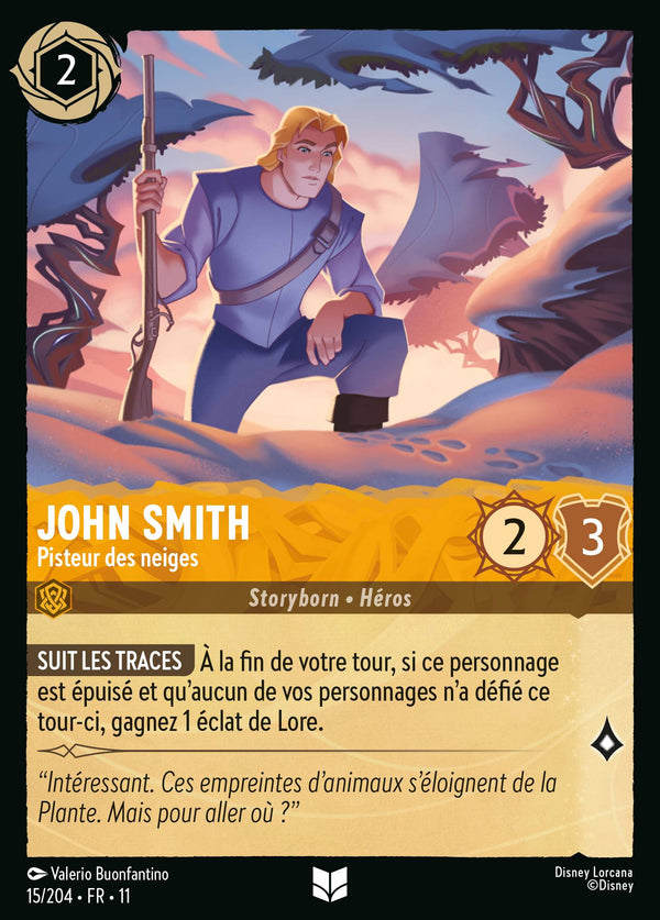 015/204 - John Smith - Pisteur des neiges — Carte Disney Lorcana Givresort 15/204