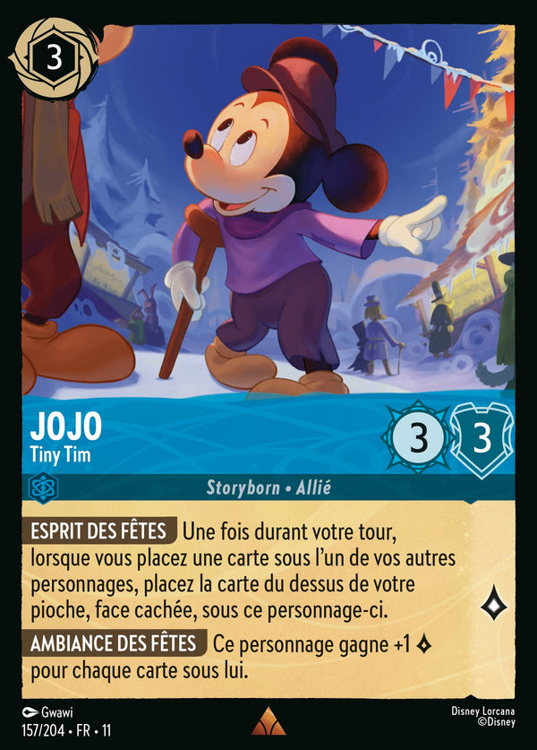 157/204 - Jojo - Tiny Tim — Carte Disney Lorcana Givresort 157/204