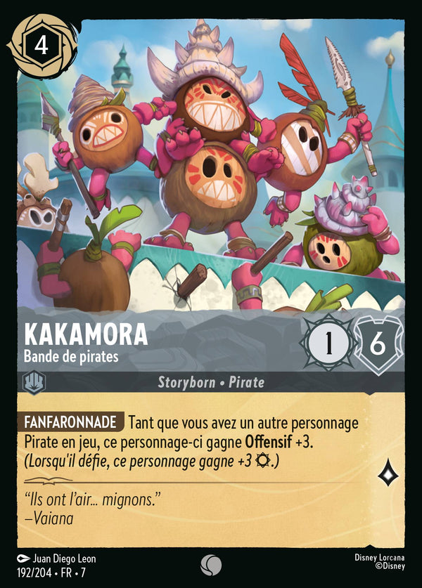 192/204 - Kakamora - Bande de pirates — Carte Disney Lorcana L'île d'Archazia 192/204