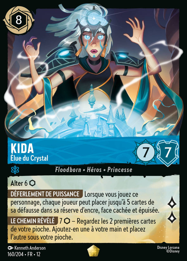 160/204 - Kida - Élue du Crystal — Carte Disney Lorcana Contrées Inconnues 160/204