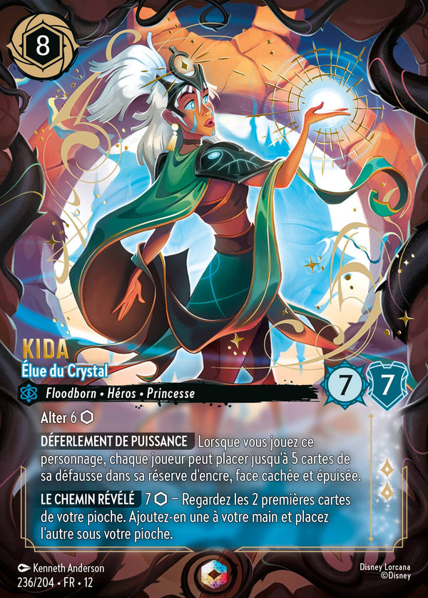 236/204 - Kida - Élue du Crystal — Carte Disney Lorcana Contrées Inconnues 236/204