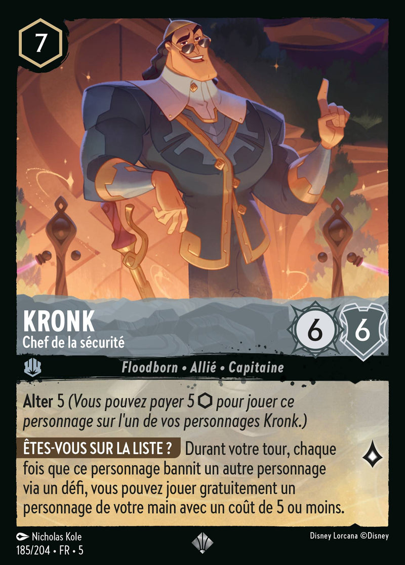 185/204 - Kronk - Chef de la sécurité