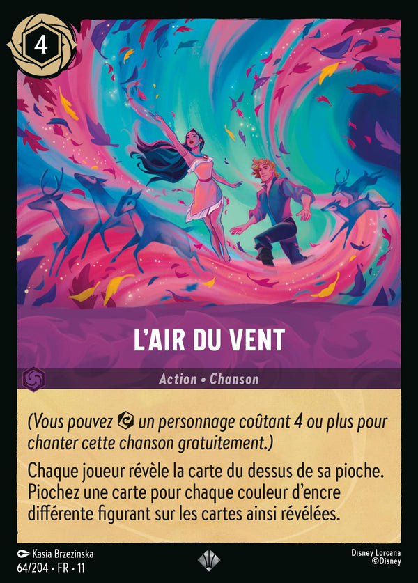 064/204 - L'air du vent — Carte Disney Lorcana Givresort 64/204