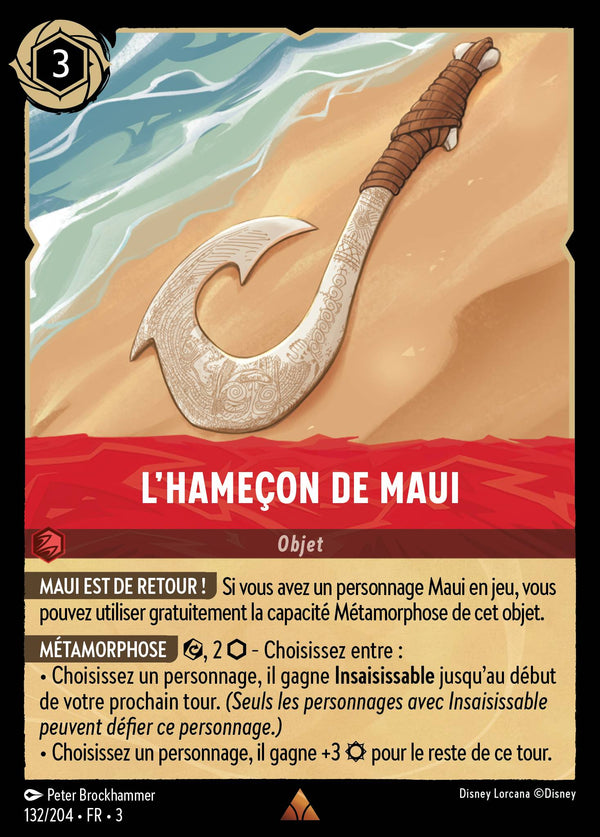 132/204 - L'hameçon de Maui — Carte Disney Lorcana Les Terres d'Encres 132/204
