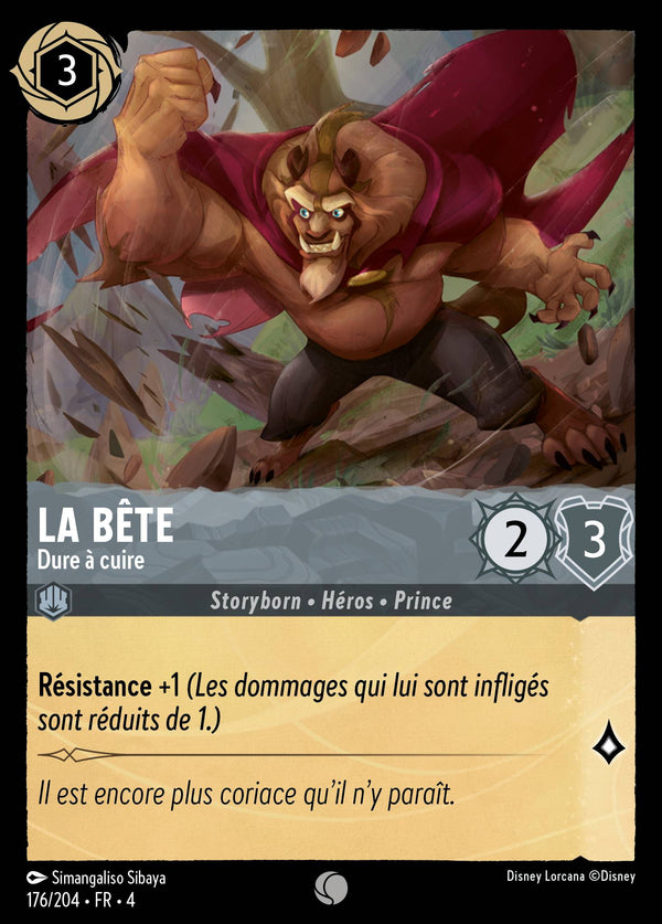 176/204 - La Bête - Dure à cuire — Carte Disney Lorcana Le Retour d'Ursula 176/204