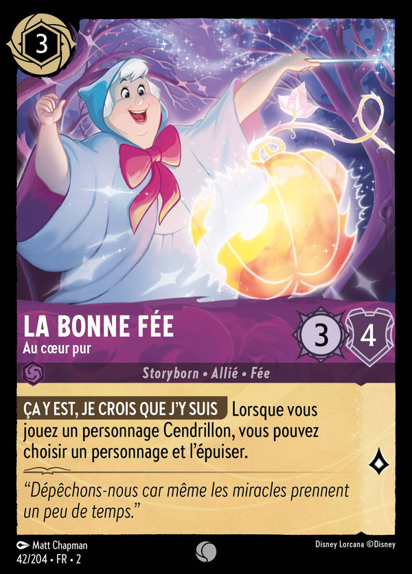 042/204 - La Bonne Fée - Au cœur pur — Carte Disney Lorcana L'Ascension des Floodborn 42/204
