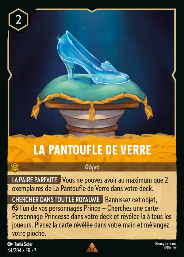 044/204 - La Pantoufle de verre — Carte Disney Lorcana L'île d'Archazia 44/204