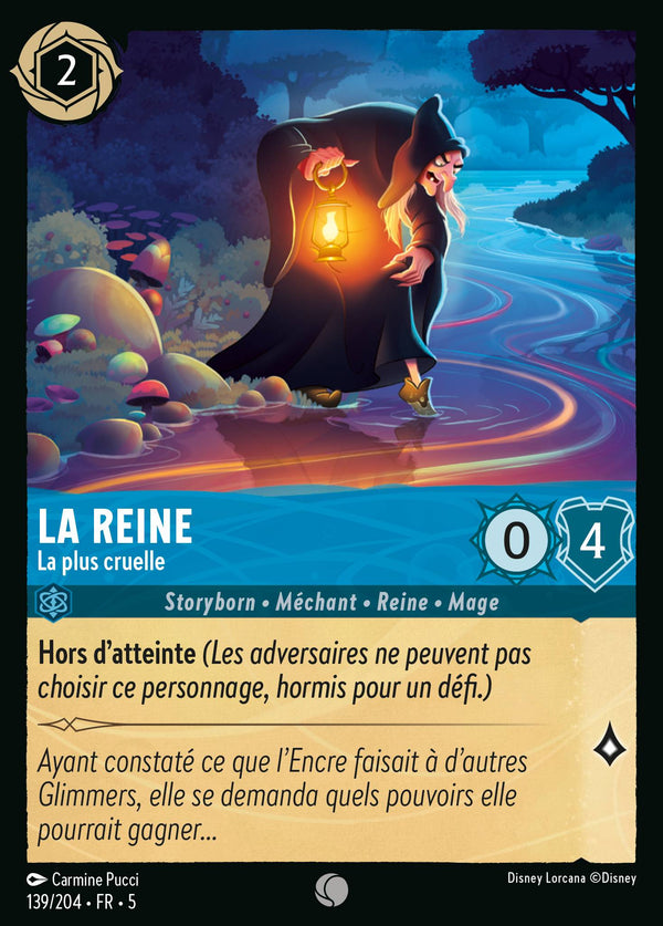 139/204 - La Reine - La plus cruelle — Carte Disney Lorcana Ciel Scintillant 139/204