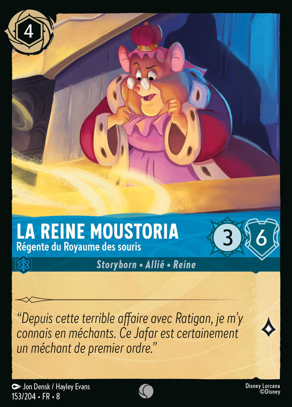 153/204 - La Reine Moustoria - Régente du Royaume des souris — Carte Disney Lorcana Le Règne de Jafar 153/204