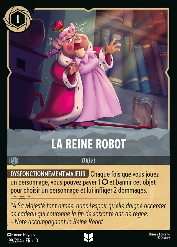 La Reine robot — Carte Disney Lorcana 199 Lueurs dans les Profondeurs