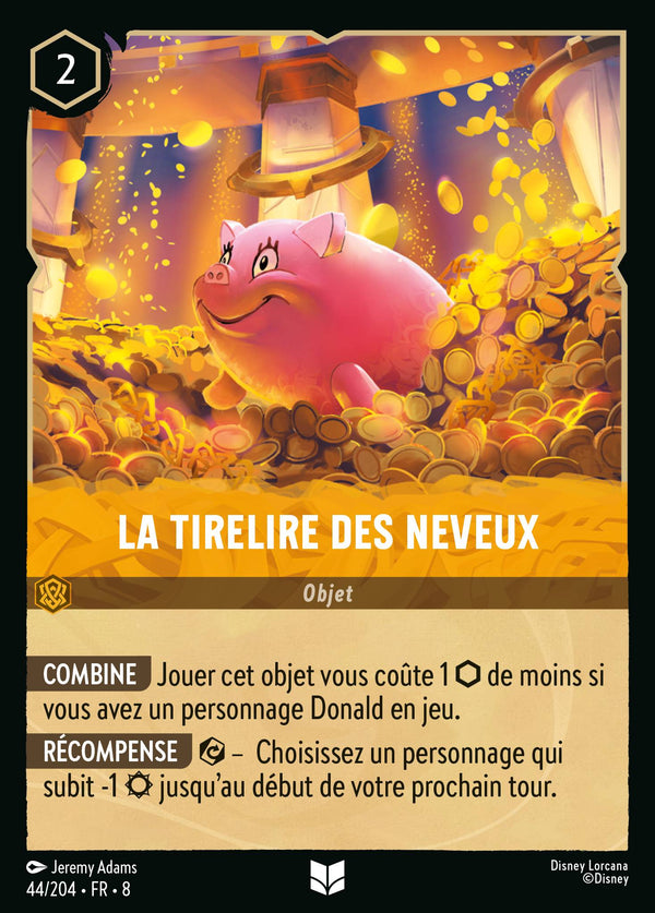044/204 - La tirelire des neveux — Carte Disney Lorcana Le Règne de Jafar 44/204