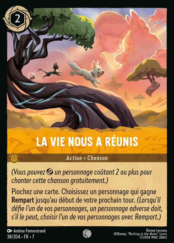 038/204 - La vie nous a réunis — Carte Disney Lorcana L'île d'Archazia 38/204