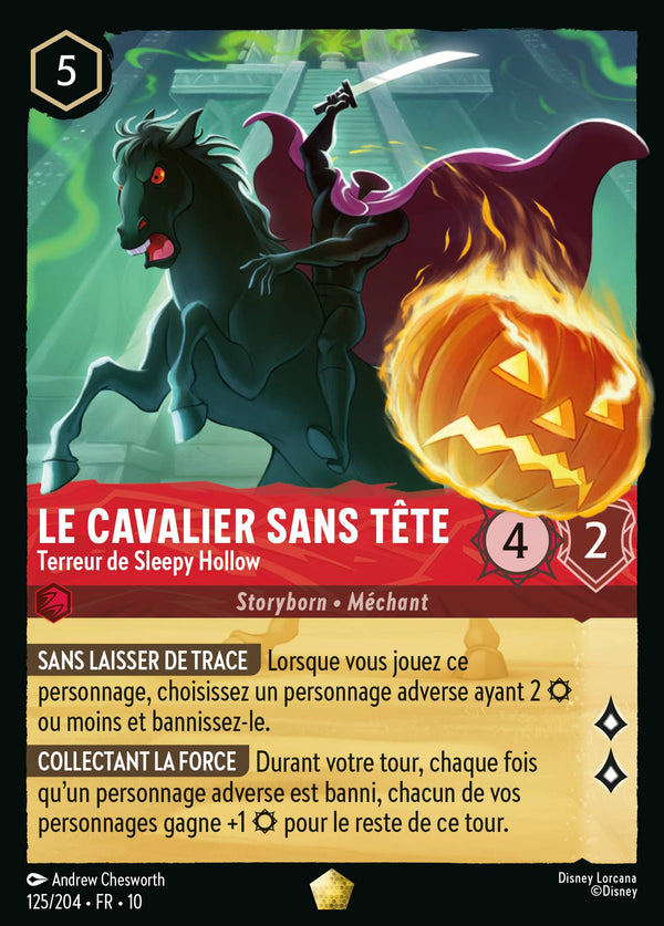 125/204 - Le Cavalier sans tête - Terreur de Sleepy Hollow — Carte Disney Lorcana Lueurs dans les Profondeurs 125/204