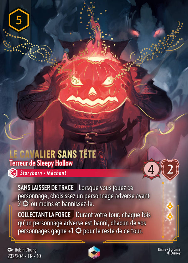 232/204 - Le Cavalier sans tête - Terreur de Sleepy Hollow — Carte Disney Lorcana Lueurs dans les Profondeurs 232/204