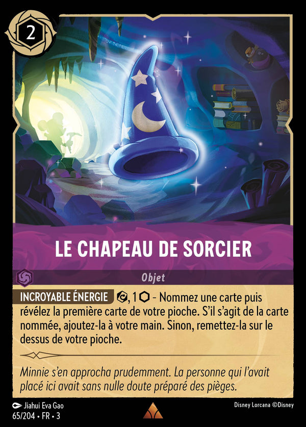 065/204 - Le chapeau de sorcier — Carte Disney Lorcana Les Terres d'Encres 65/204