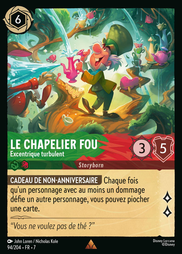 094/204 - Le Chapelier Fou - Excentrique turbulent — Carte Disney Lorcana L'île d'Archazia 94/204