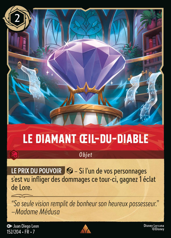 152/204 - Le Diamant Œil-du-Diable — Carte Disney Lorcana L'île d'Archazia 152/204
