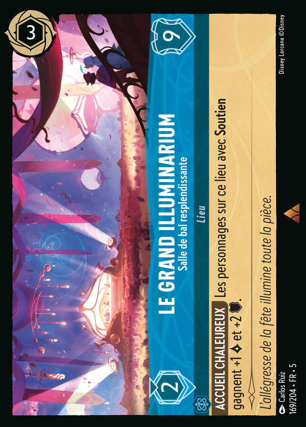 169/204 - Le grand Illuminarium - Salle de bal resplendissante — Carte Disney Lorcana Ciel Scintillant 169/204