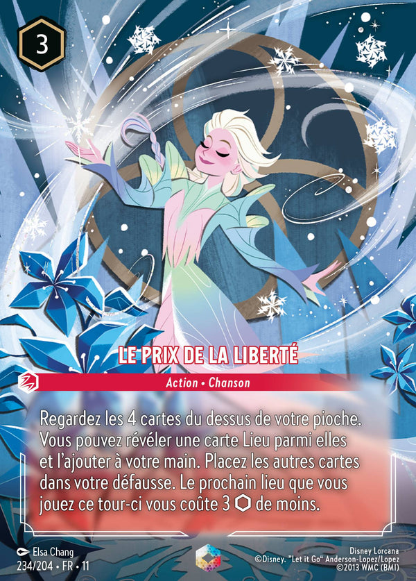 234/204 - Le prix de la liberté — Carte Disney Lorcana Givresort 234/204