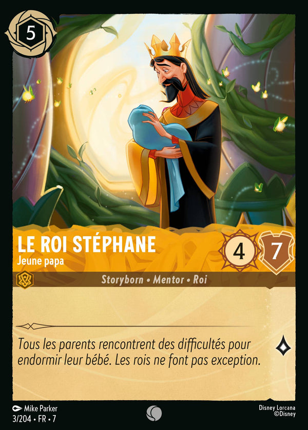 003/204 - Le Roi Stéphane - Jeune papa — Carte Disney Lorcana L'île d'Archazia 3/204