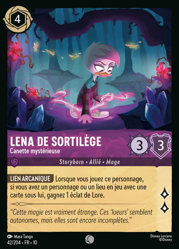 042/204 - Lena de Sortilège - Canette mystérieuse — Carte Disney Lorcana Lueurs dans les Profondeurs 42/204
