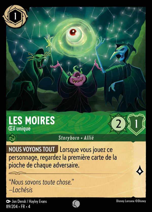 089/204 - Les Moires - Œil unique — Carte Disney Lorcana Le Retour d'Ursula 89/204