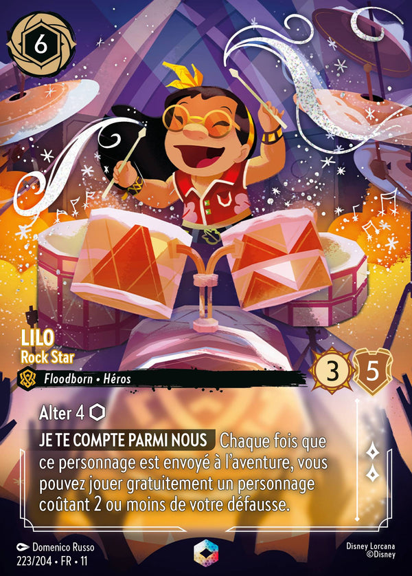 223/204 - Lilo - Rock Star — Carte Disney Lorcana Givresort 223/204