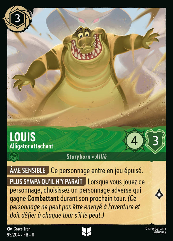 095/204 - Louis - Alligator attachant — Carte Disney Lorcana Le Règne de Jafar 95/204