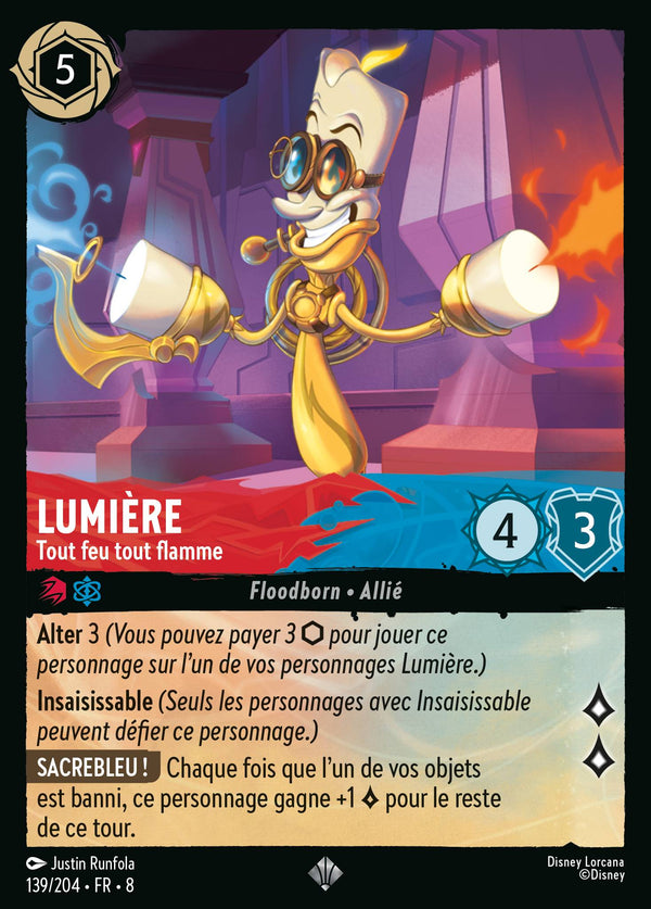 139/204 - Lumière - Tout feu tout flamme — Carte Disney Lorcana Le Règne de Jafar 139/204