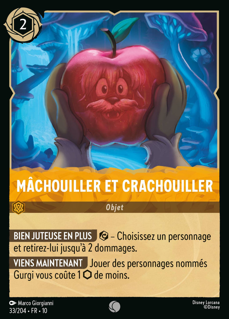 033/204 - Mâchouiller et crachouiller