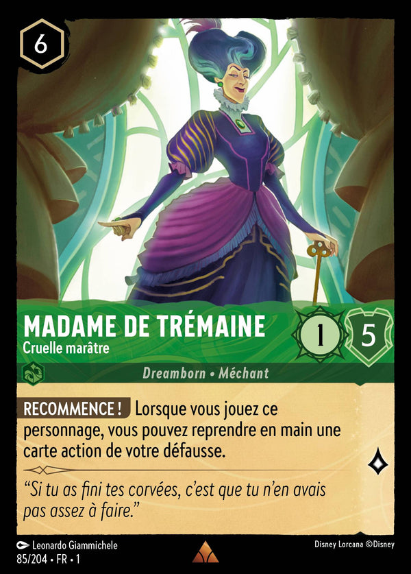 085/204 - Madame de Trémaine - Cruelle marâtre — Carte Disney Lorcana Premier Chapitre 85/204