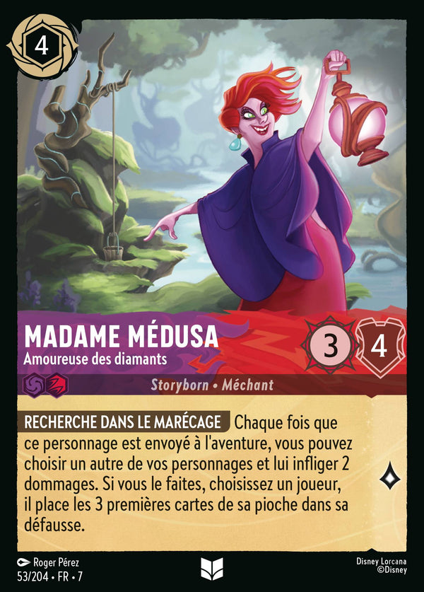 053/204 - Madame Médusa - Amoureuse des diamants — Carte Disney Lorcana L'île d'Archazia 53/204