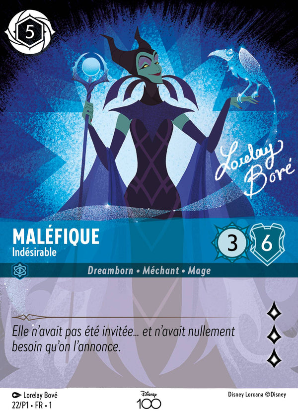Maléfique - Indésirable — Carte Disney Lorcana 22 Premier Chapitre