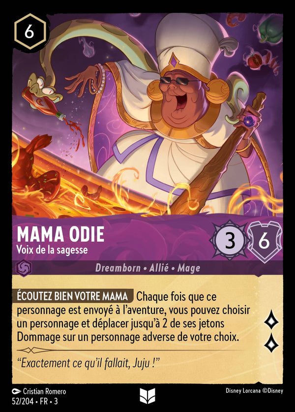 052/204 - Mama Odie - Voix de la sagesse — Carte Disney Lorcana Les Terres d'Encres 52/204