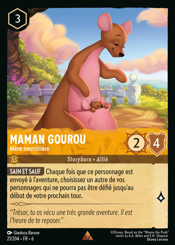 021/204 - Maman Gourou - Mère nourricière — Carte Disney Lorcana La Mer Azurite 21/204