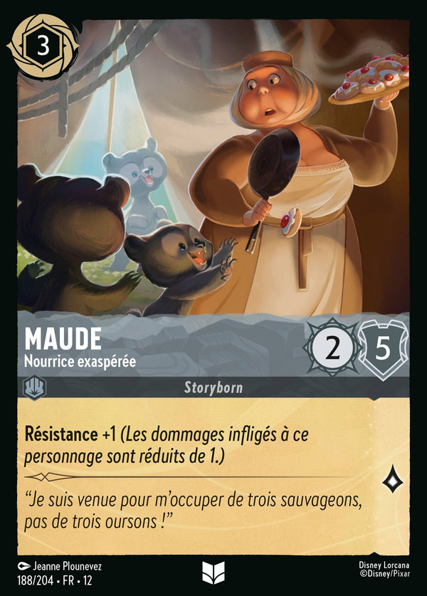 188/204 - Maude - Nourrice exaspérée — Carte Disney Lorcana Contrées Inconnues 188/204