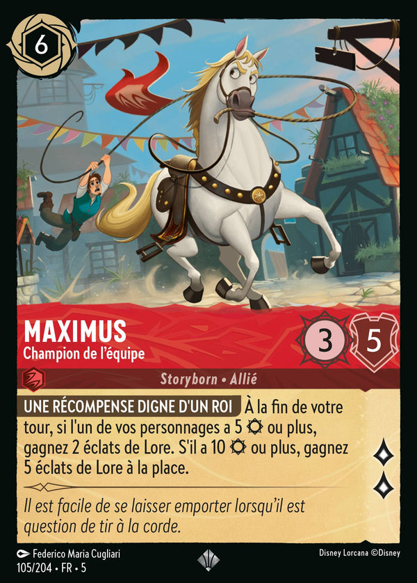 105/204 - Maximus - Champion de l'équipe — Carte Disney Lorcana Ciel Scintillant 105/204