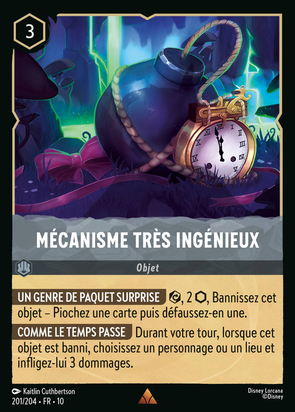 201/204 - Mécanisme très ingénieux — Carte Disney Lorcana Lueurs dans les Profondeurs 201/204