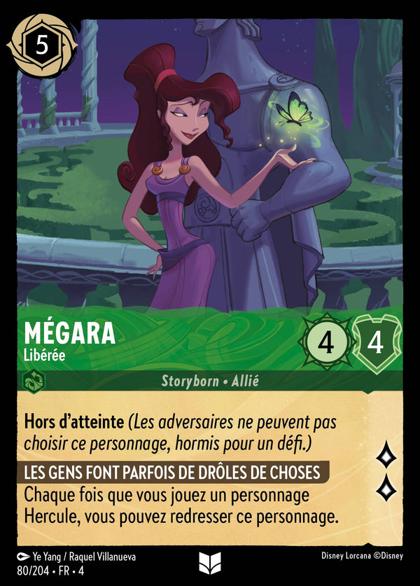 080/204 - Mégara - Libérée — Carte Disney Lorcana Le Retour d'Ursula 80/204