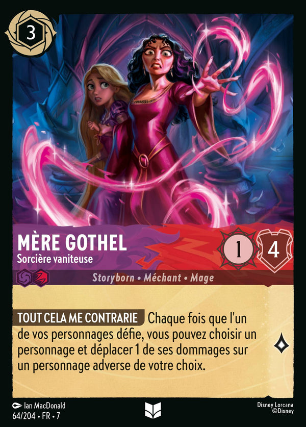 064/204 - Mère Gothel - Sorcière vaniteuse — Carte Disney Lorcana L'île d'Archazia 64/204