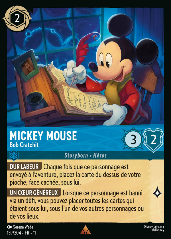 159/204 - Mickey Mouse - Bob Cratchit — Carte Disney Lorcana Givresort 159/204