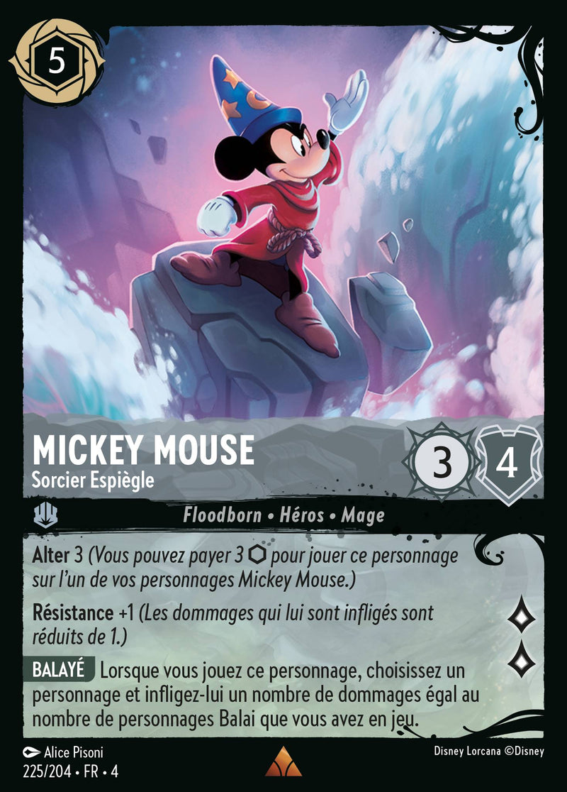 225/204 - Mickey Mouse - Sorcier Espiègle